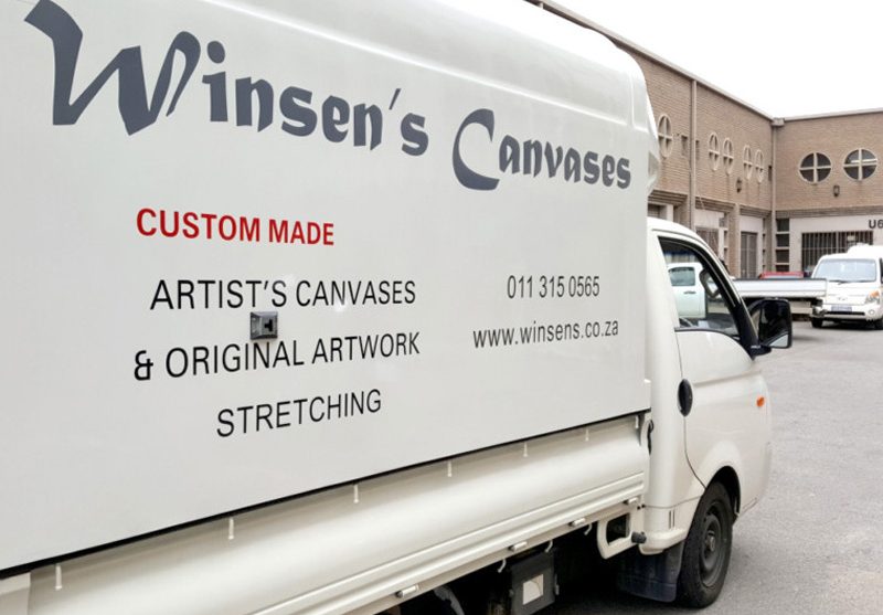 winsens canvases delivery vehicle for artwork transportation